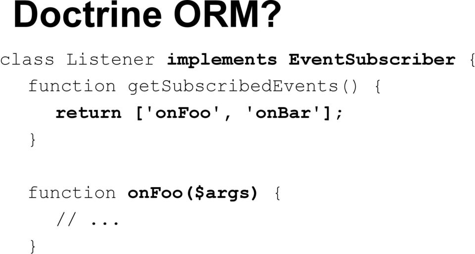 EventSubscriber { function