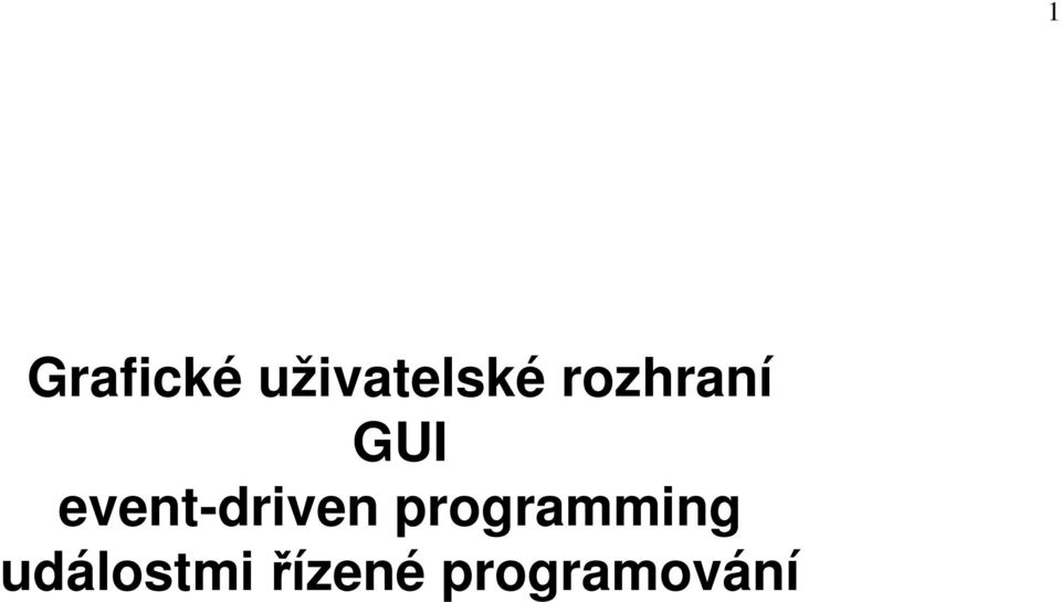 event-driven