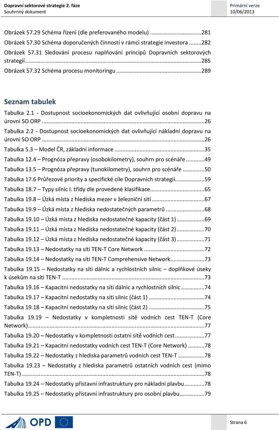 1 - Dostupnost socioekonomických dat ovlivňující osobní dopravu na úrovni SO ORP...26 Tabulka 2.2 - Dostupnost socioekonomických dat ovlivňující nákladní dopravu na úrovni SO ORP...26 Tabulka 5.