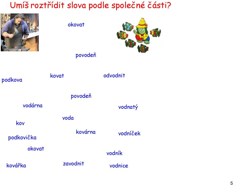 povodeň vodnatý kov podkovička okovat voda