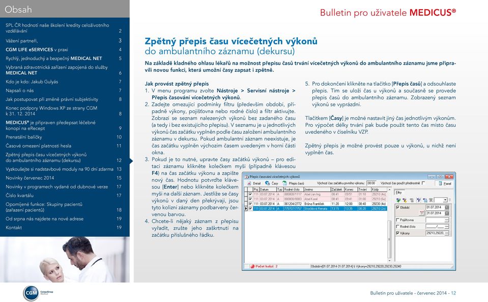 Zadejte omezující podmínky filtru (především období, případně výkony, pojišťovna nebo rodné číslo) a filtr aktivujte.