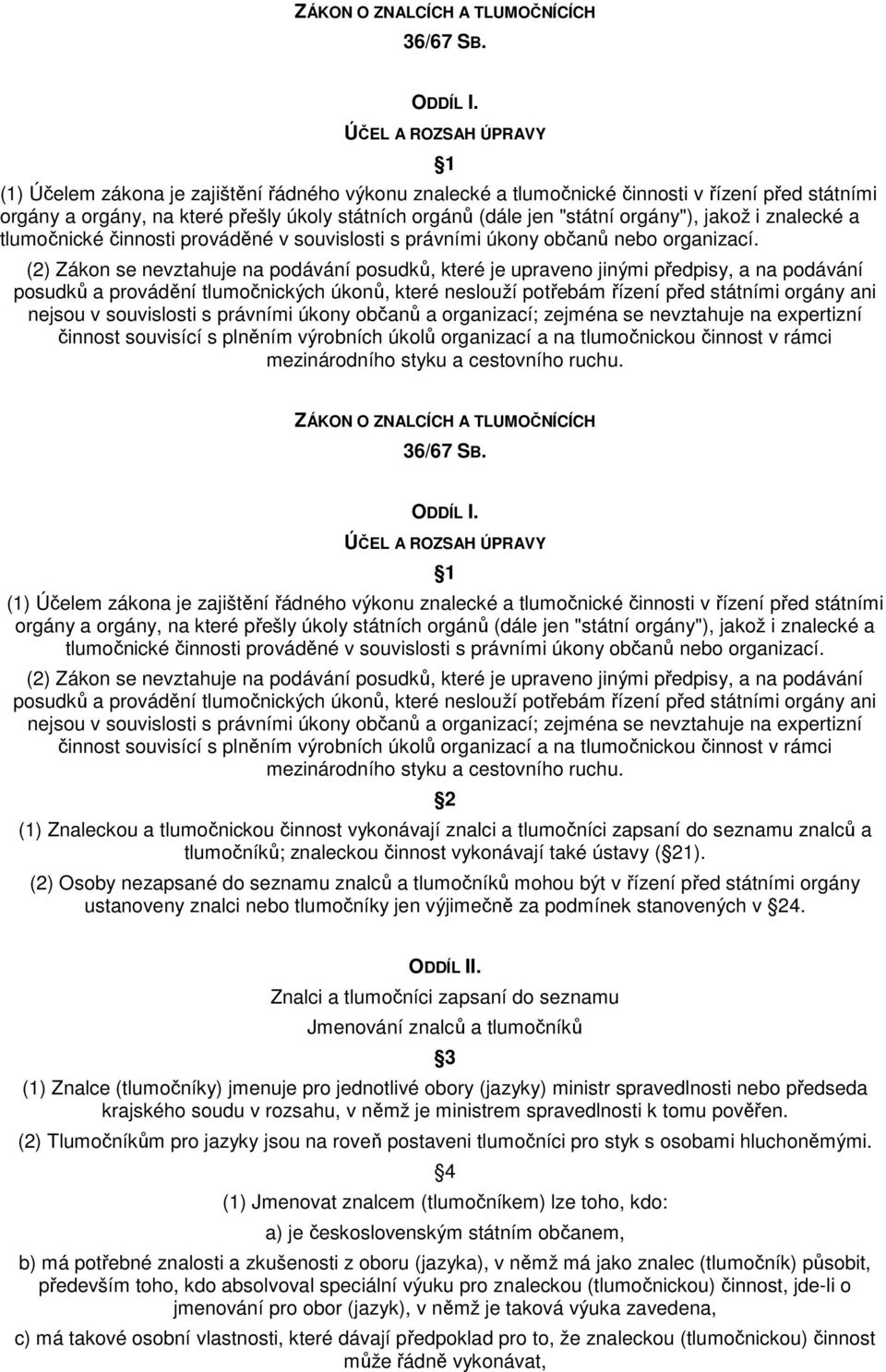 orgány"), jakož i znalecké a tlumočnické činnosti prováděné v souvislosti s právními úkony občanů nebo organizací.