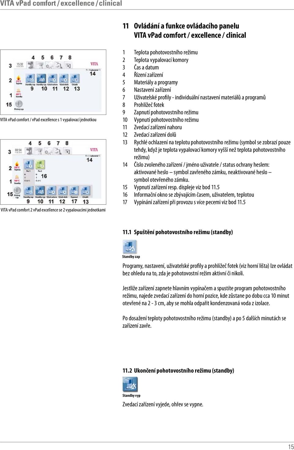 zařízení 5 Materiály a programy 6 Nastavení zařízení 7 Uživatelské profily - individuální nastavení materiálů a programů 8 Prohlížeč fotek 9 Zapnutí pohotovostního režimu 10 Vypnutí pohotovostního