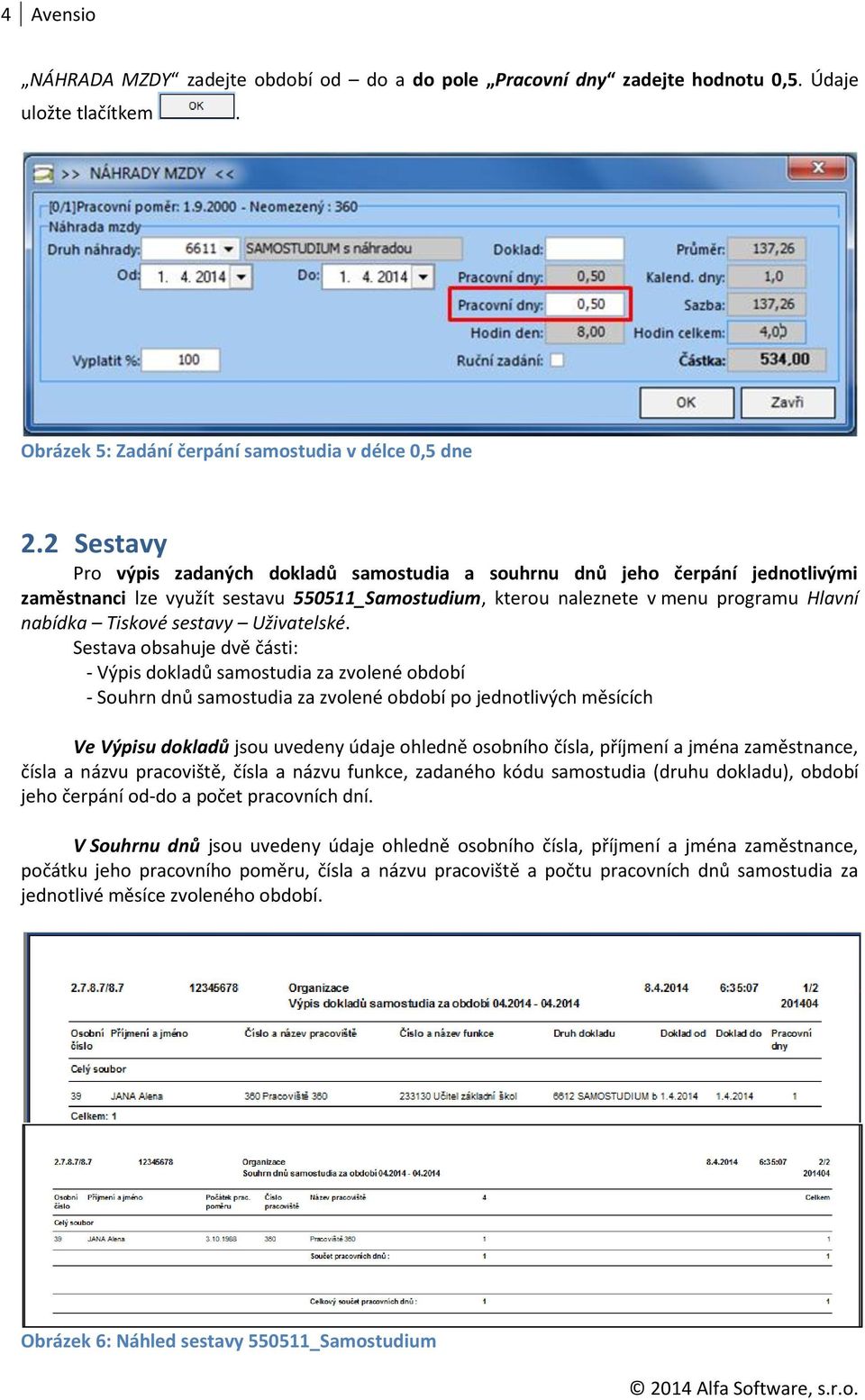 sestavy Uživatelské.
