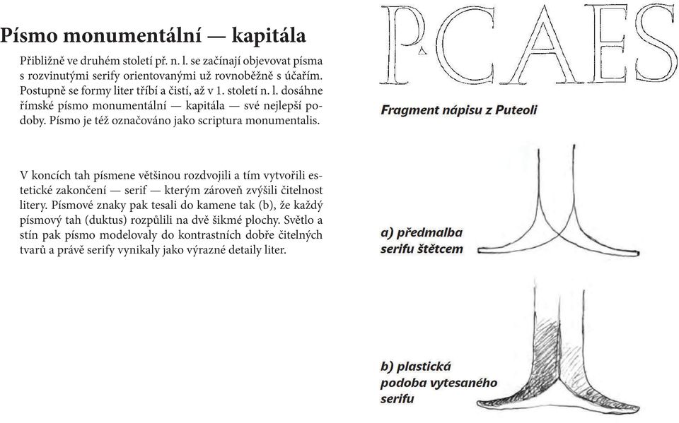 Písmo je též označováno jako scriptura monumentalis.