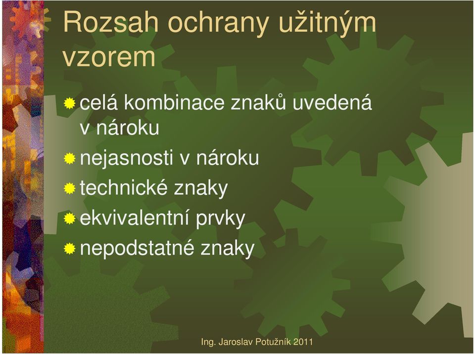 nejasnosti v nároku technické