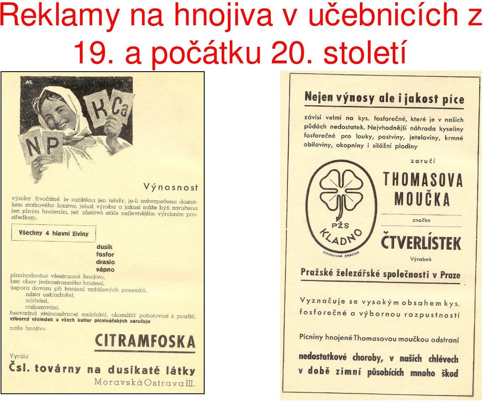 učebnicích z