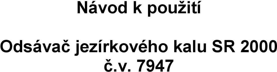 Odsávač