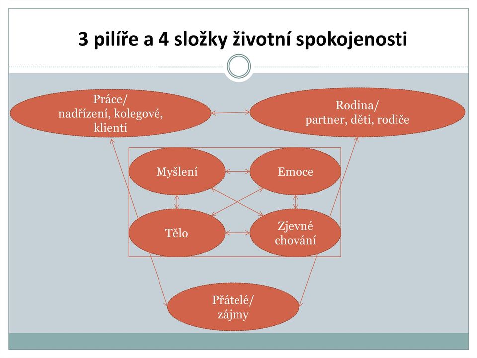 kolegové, klienti Rodina/ partner,