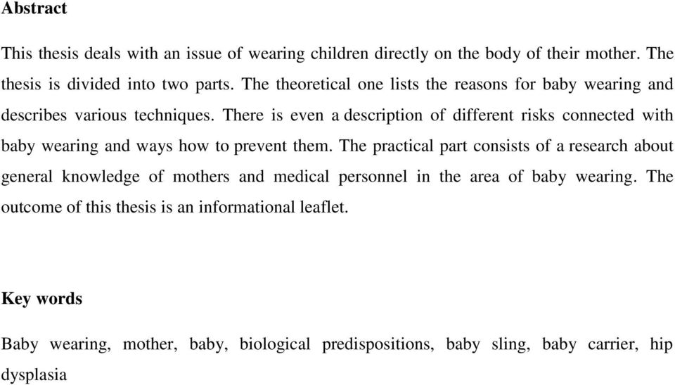 There is even a description of different risks connected with baby wearing and ways how to prevent them.