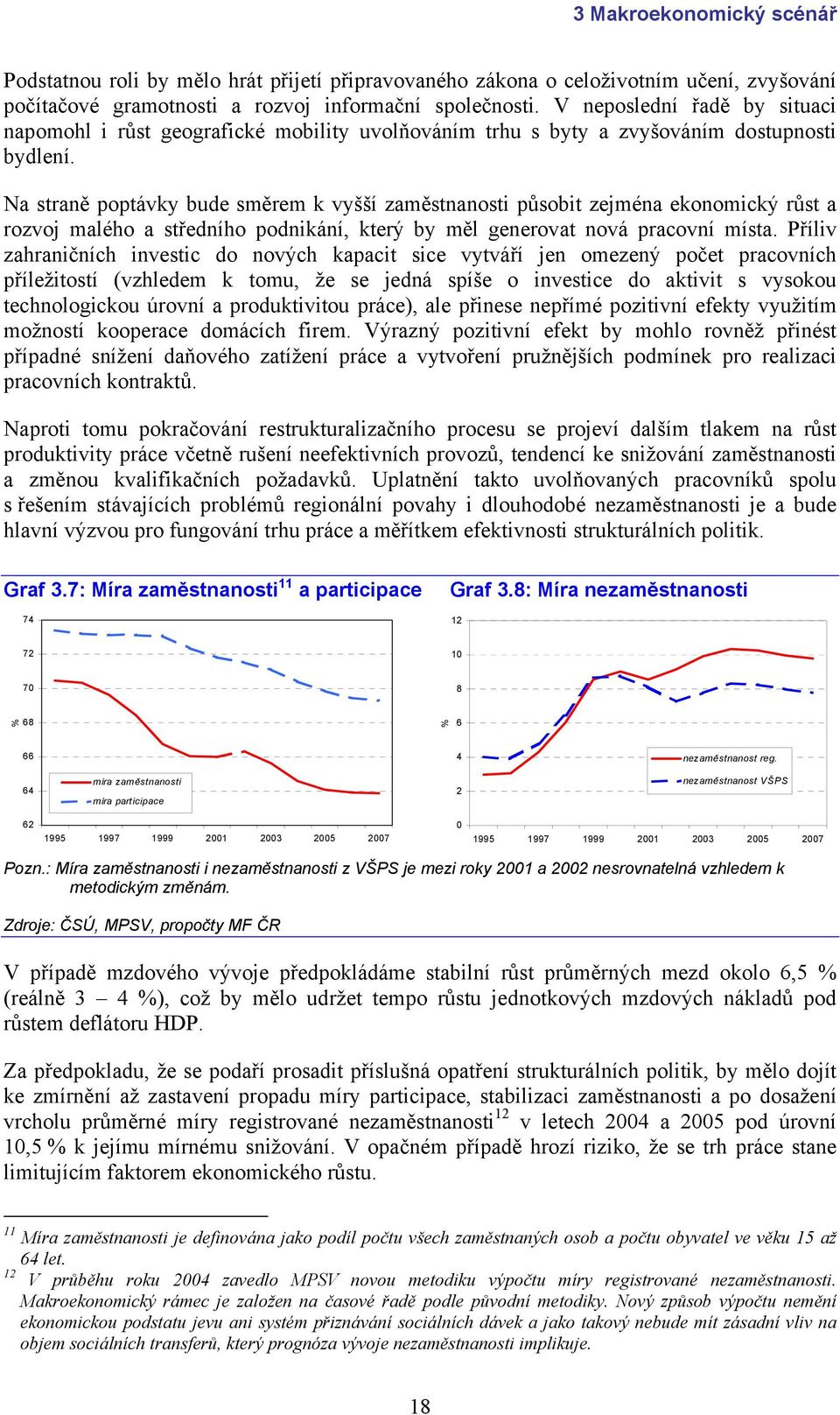 Na straně poptávky bude směrem k vyšší zaměstnanosti působit zejména ekonomický růst a rozvoj malého a středního podnikání, který by měl generovat nová pracovní místa.