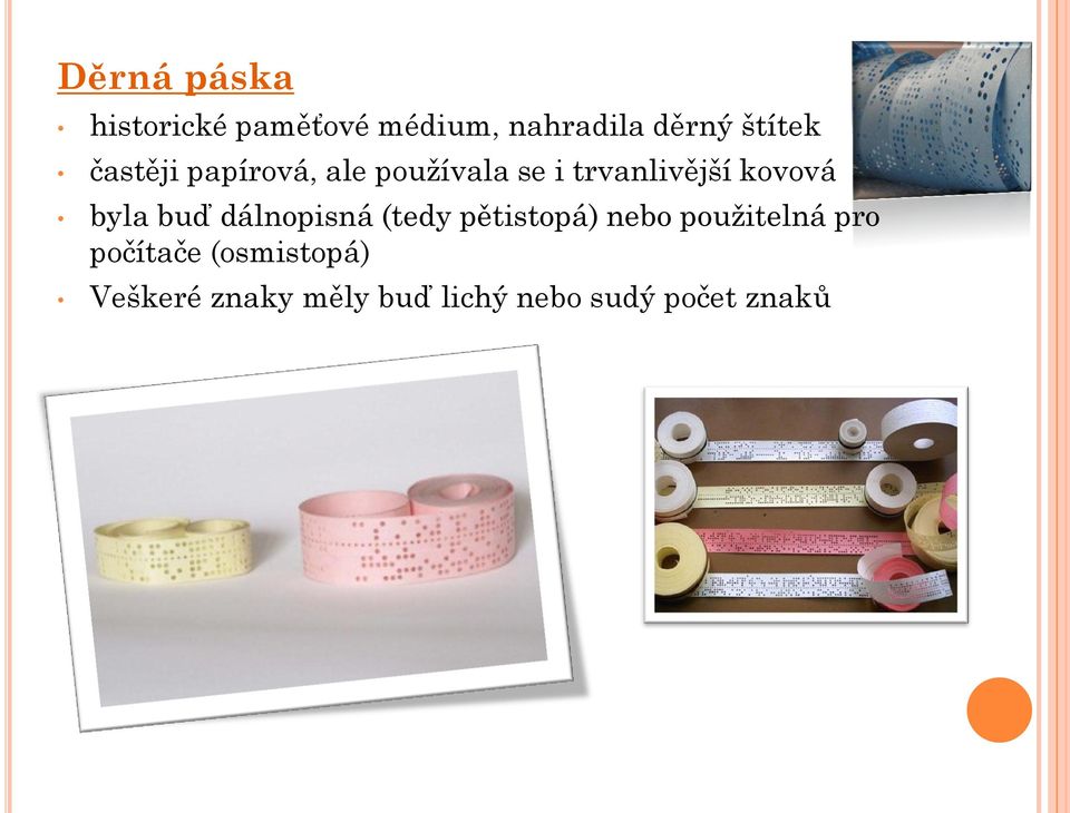 PRVNÍ ZÁZNAMOVÁ MÉDIA. Děrný štítek z tenkého kartonu, informace je dána  dírkou na určité pozici na běžném štítku je 80 nebo 90 sloupců dat - PDF  Free Download