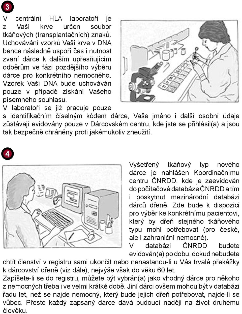 Vzorek Vaší DNA bude uchováván pouze v případě získání Vašeho písemného souhlasu.