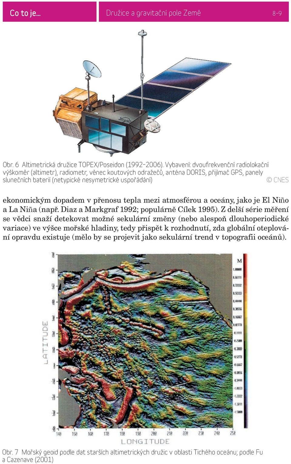 ekonomickým dopadem v přenosu tepla mezi atmosférou a oceány, jako je El Niño a La Niña (např. Diaz a Markgraf 1992; populárně Cílek 1995).