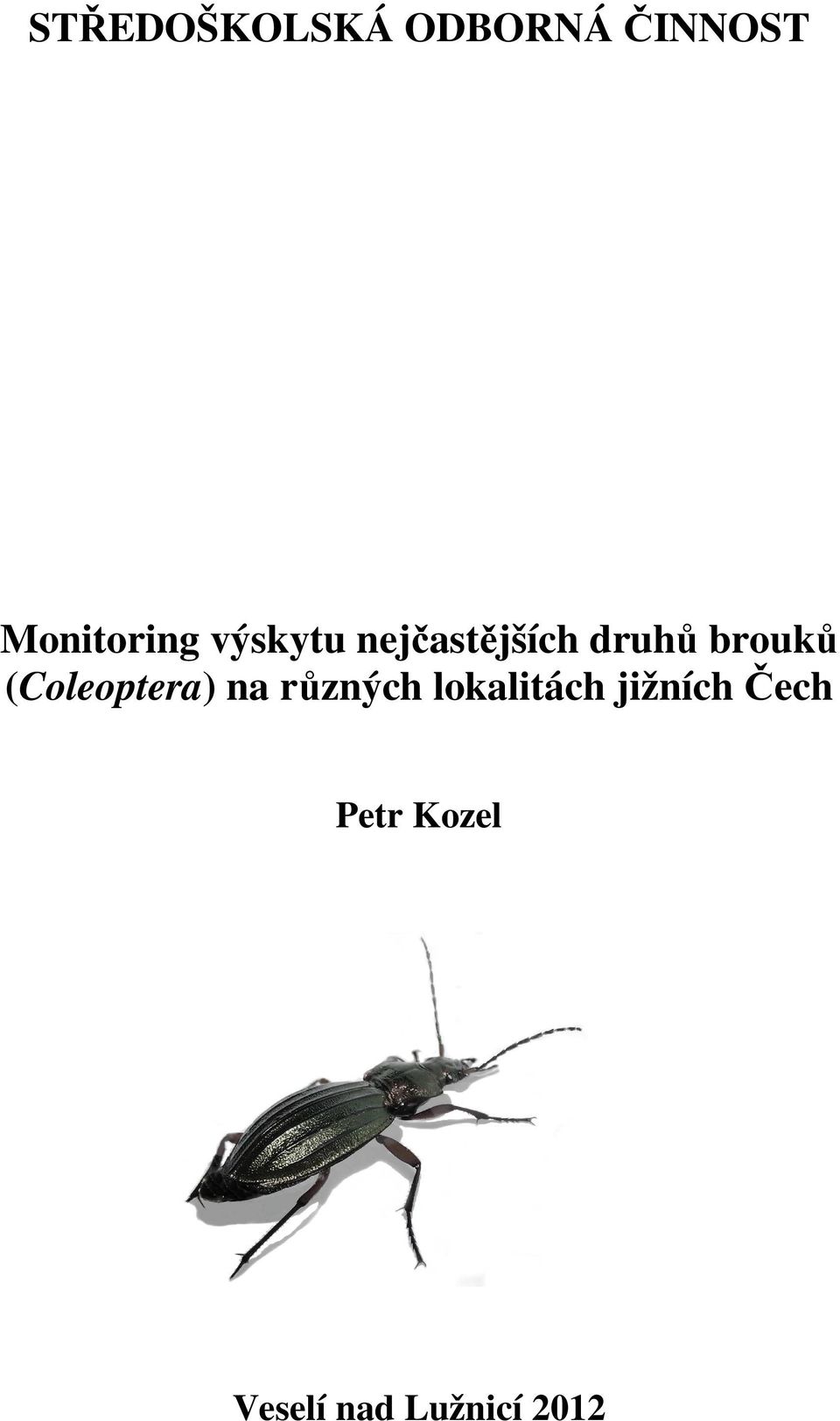 brouků (Coleoptera) na různých