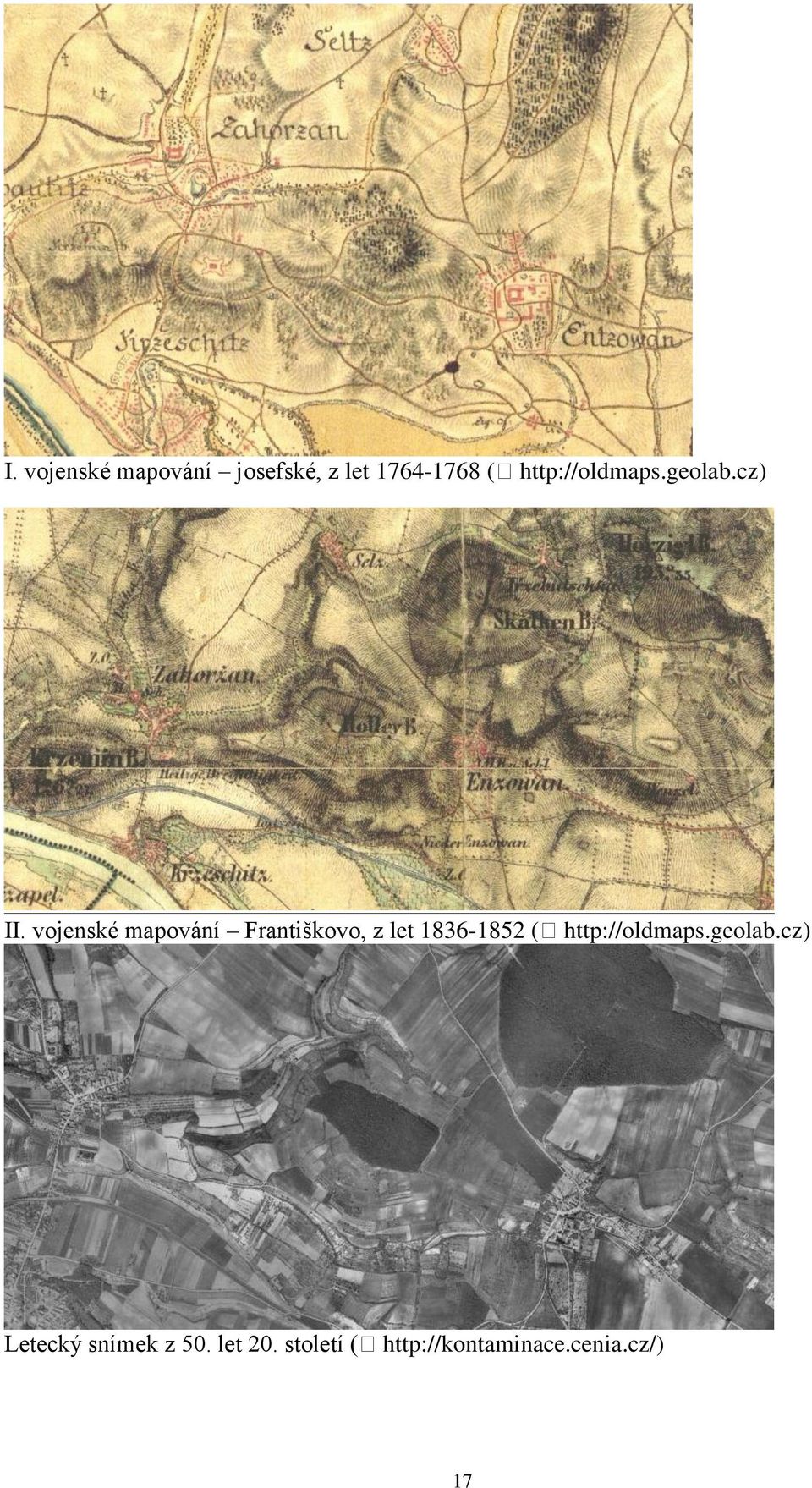 vojenské mapování Františkovo, z let 1836-1852 (