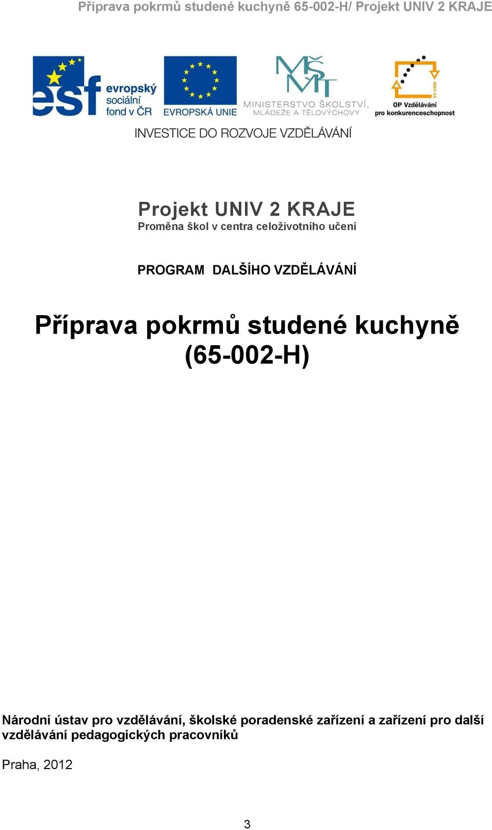 (65-002-H) Národní ústav pro vzdělávání, školské poradenské