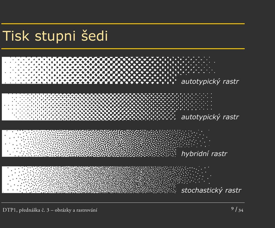 rastr stochastický rastr DTP1,