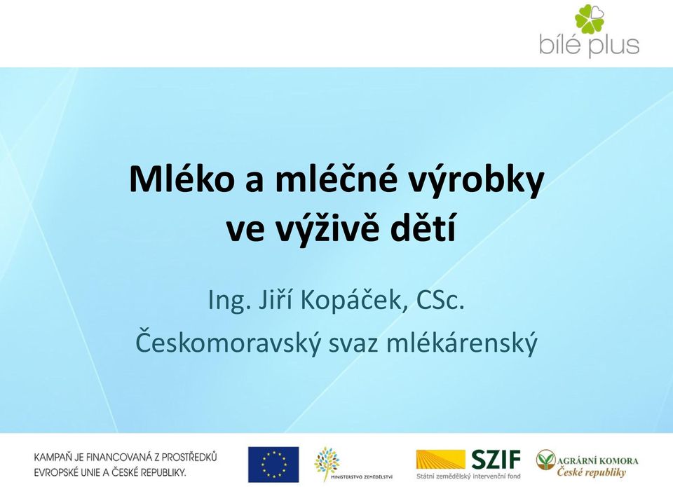 Jiří Kopáček, CSc.