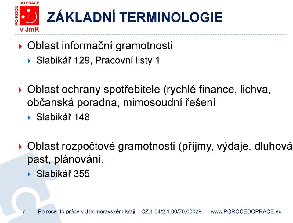 lichva, občanská poradna, mimosoudní řešení Slabikář 148 Oblast