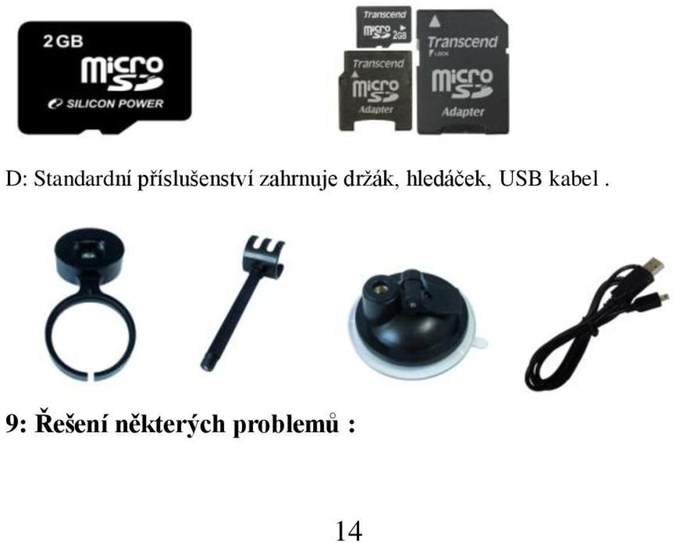 držák, hledáček, USB