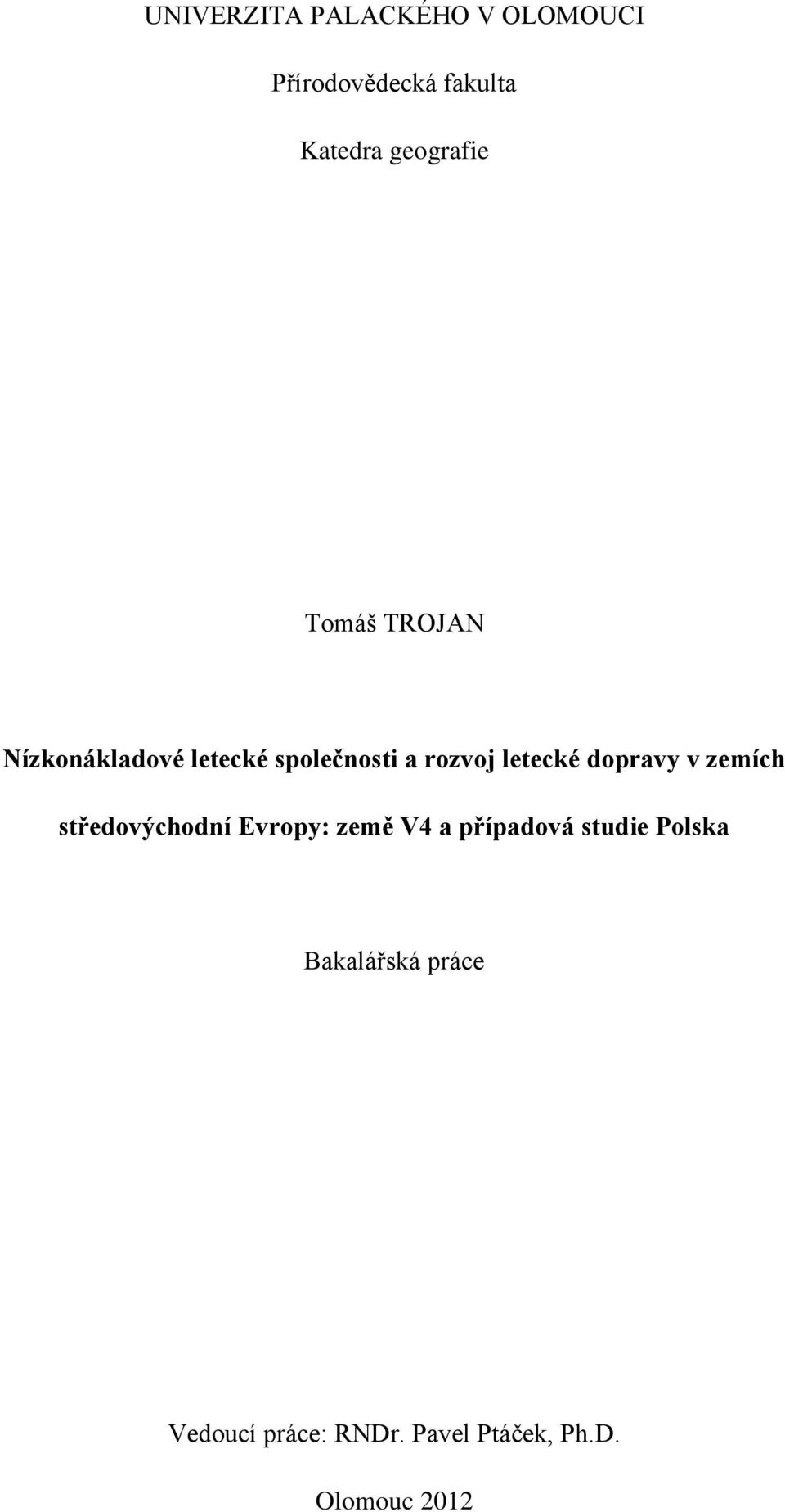 letecké dopravy v zemích středovýchodní Evropy: země V4 a případová