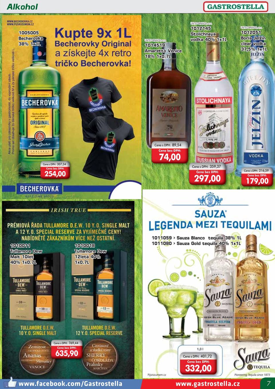 DPH: 216,59 179,00 1010011 Tullamore Dew Malt 10let 40% 1x0.7L 1010018 Tullamore Dew 12letá 40% 1x0.