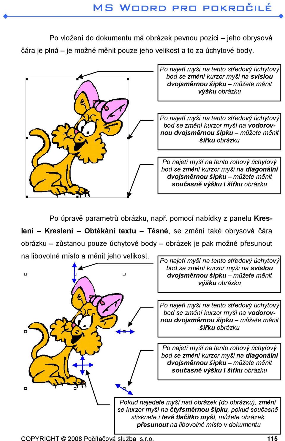 šířku obrázku Po úpravě parametrů obrázku, např.