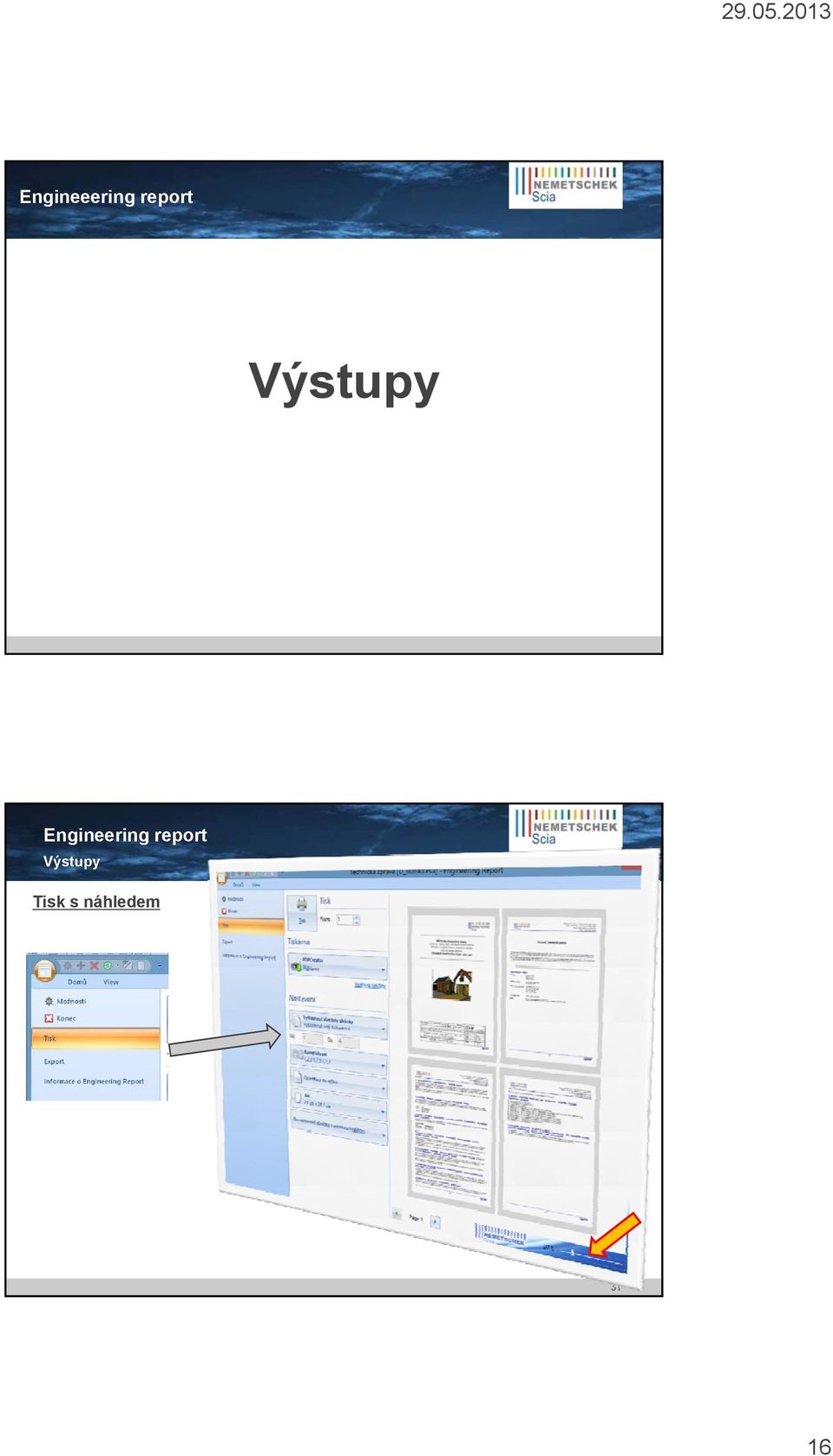 Výstupy Tisk s