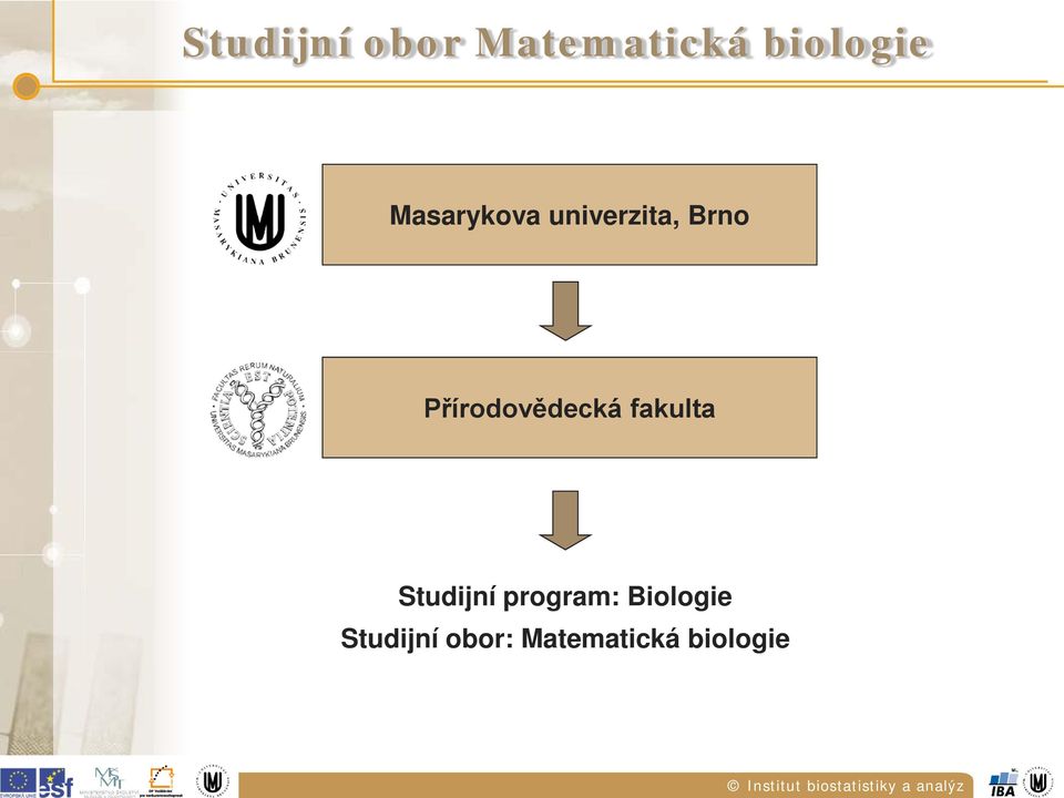 Přírodovědecká fakulta Studijní