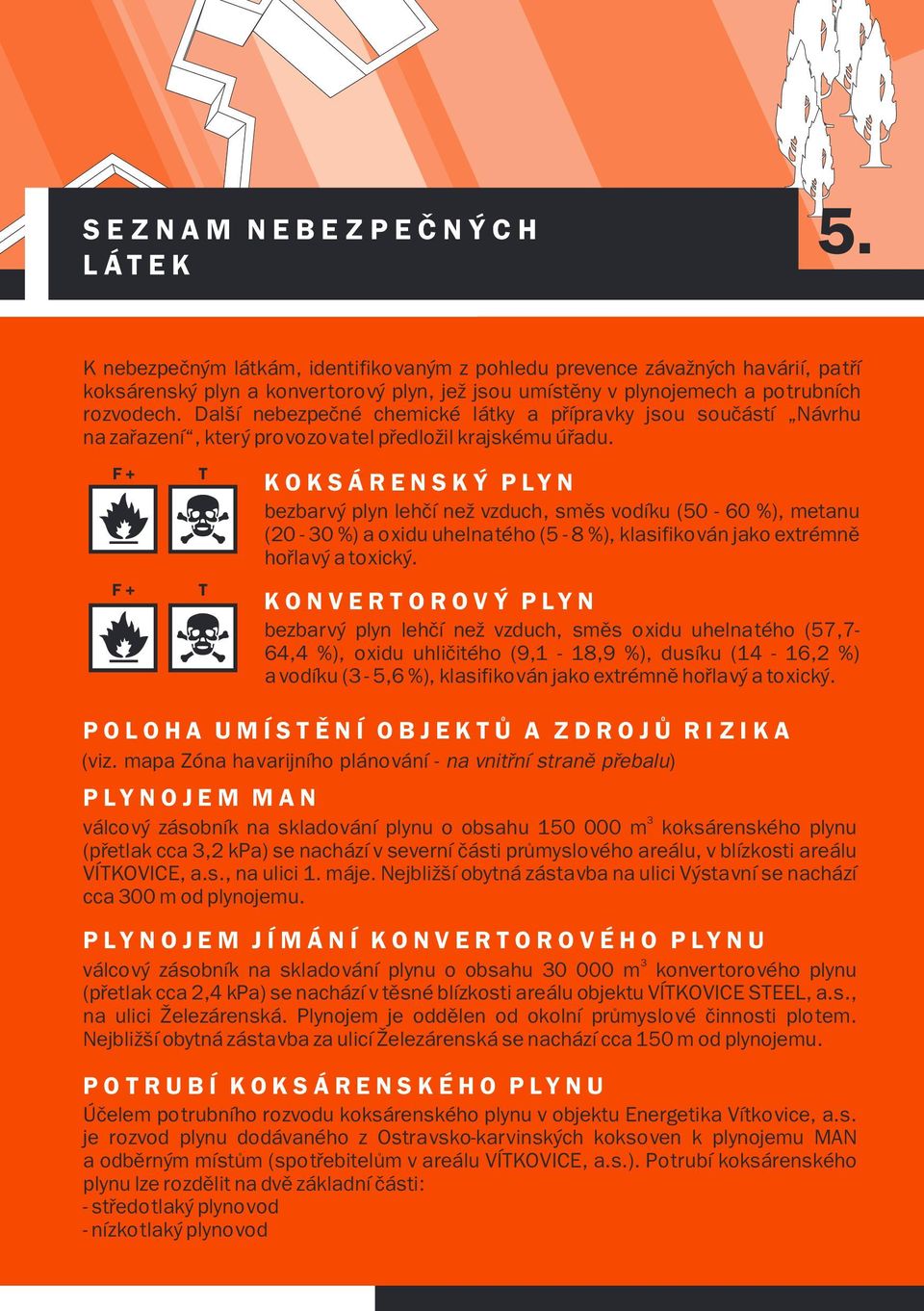 Další nebezpeèné chemické látky a pøípravky jsou souèástí Návrhu na zaøazení, který provozovatel pøedložil krajskému úøadu.