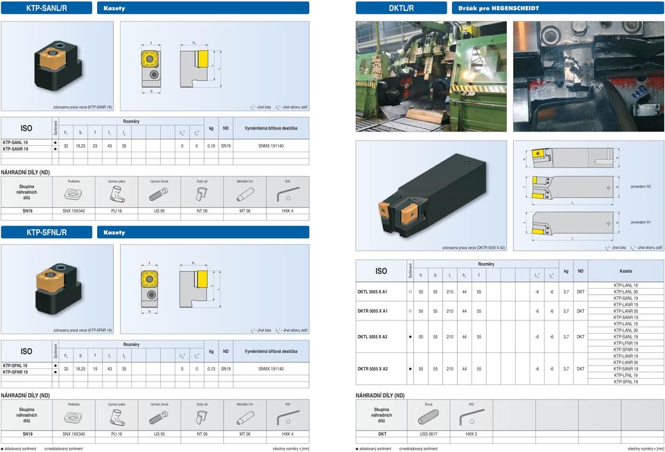 úhel čela b l 1 32 18,25 19 43 35 0 0 0,13 SN19 191140 DKTL 5055 X A1 50 55 210 44 55-6 -6 3,7 DKT DKTR 5055 X A1 50 55 210 44 55-6 -6 3,7 DKT DKTL 5055 X A2 50 55 210 44 55-6