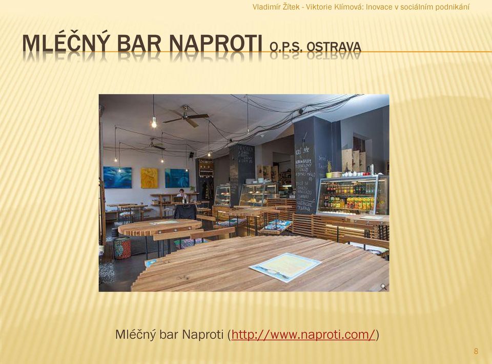 OSTRAVA Mléčný bar