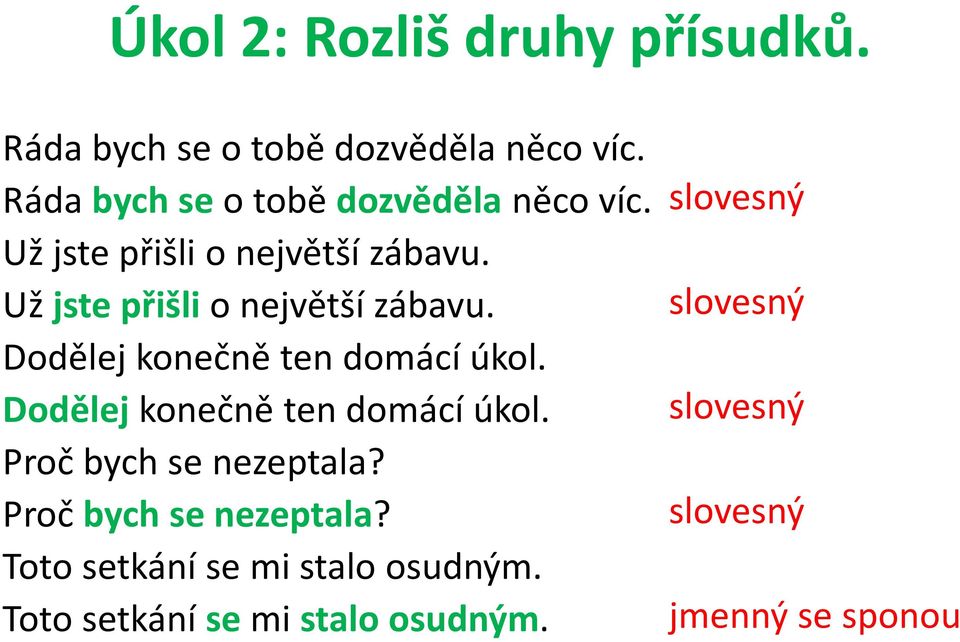 Už jste přišli o největší zábavu. Dodělej konečně ten domácí úkol. Dodělej konečně ten domácí úkol. Proč bych se nezeptala?