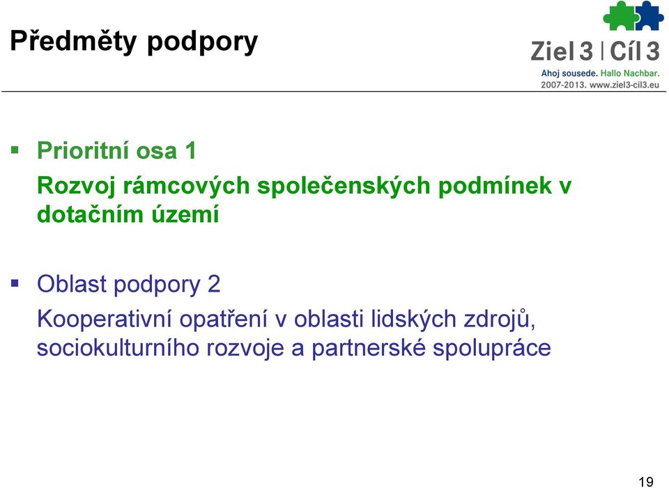Kooperativní opatření v oblasti lidských