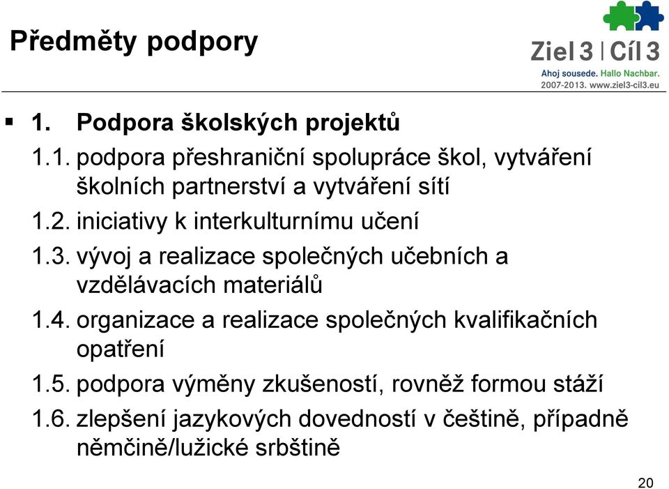 vývoj a realizace společných učebních a vzdělávacích materiálů 1.4.