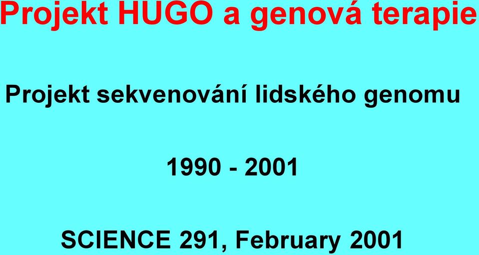 sekvenování lidského