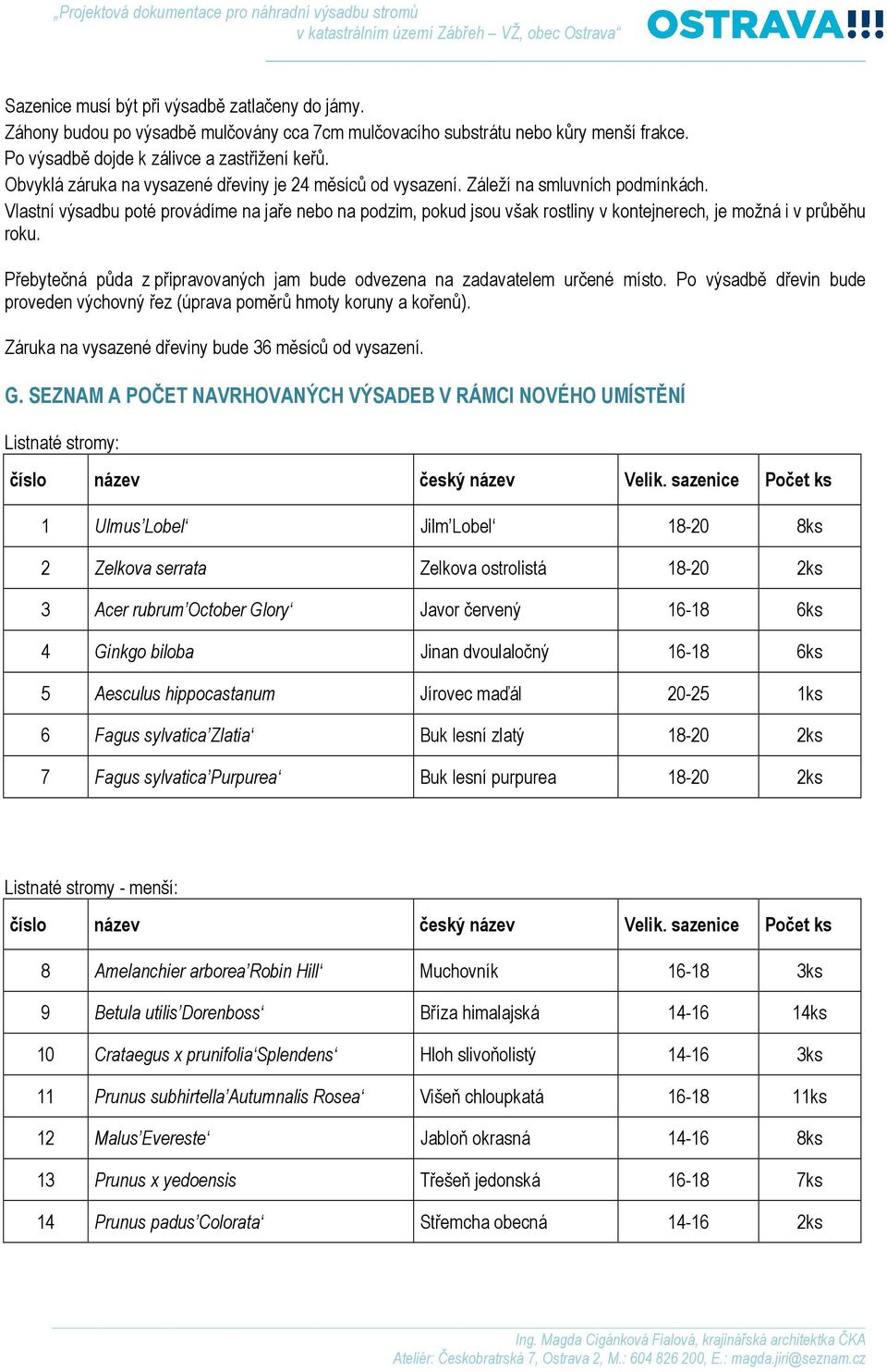 Vlastní výsadbu poté provádíme na jaře nebo na podzim, pokud jsou však rostliny v kontejnerech, je možná i v průběhu roku.