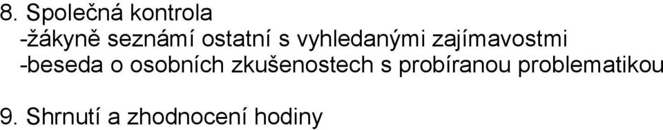 -beseda o osobních zkušenostech s