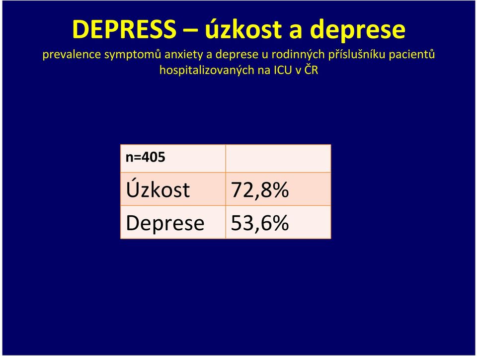 příslušníku pacientů hospitalizovaných