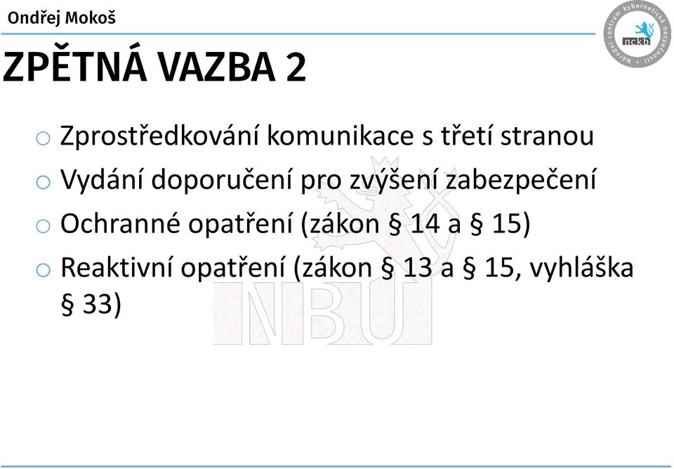 zabezpečení o Ochranné opatření (zákon 14 a