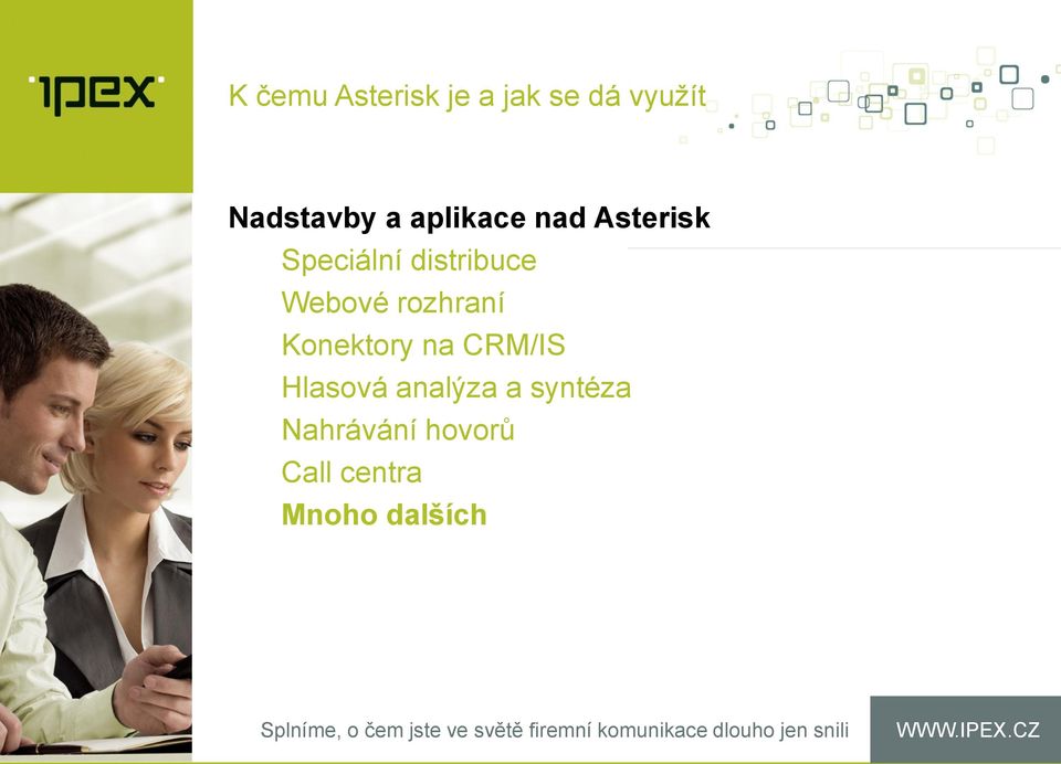 rozhraní Konektory na CRM/IS Hlasová analýza a