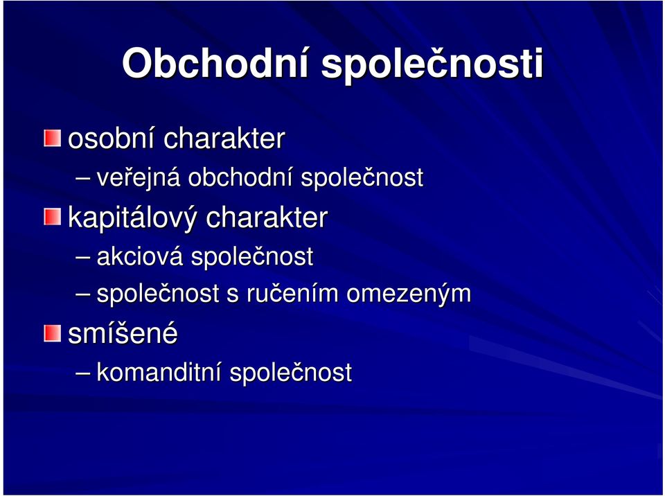 charakter akciová společnost společnost s