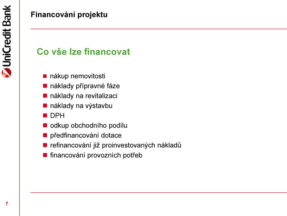 výstavbu DPH odkup obchodního podílu předfinancování dotace