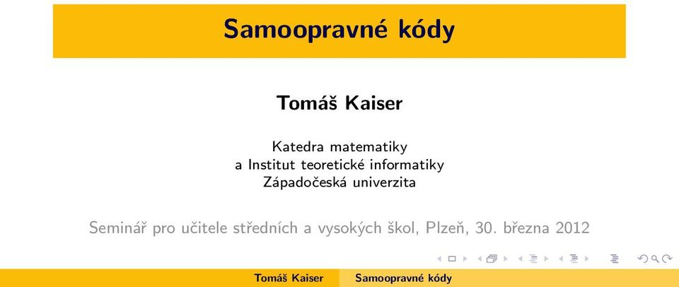 univerzita Seminář pro učitele