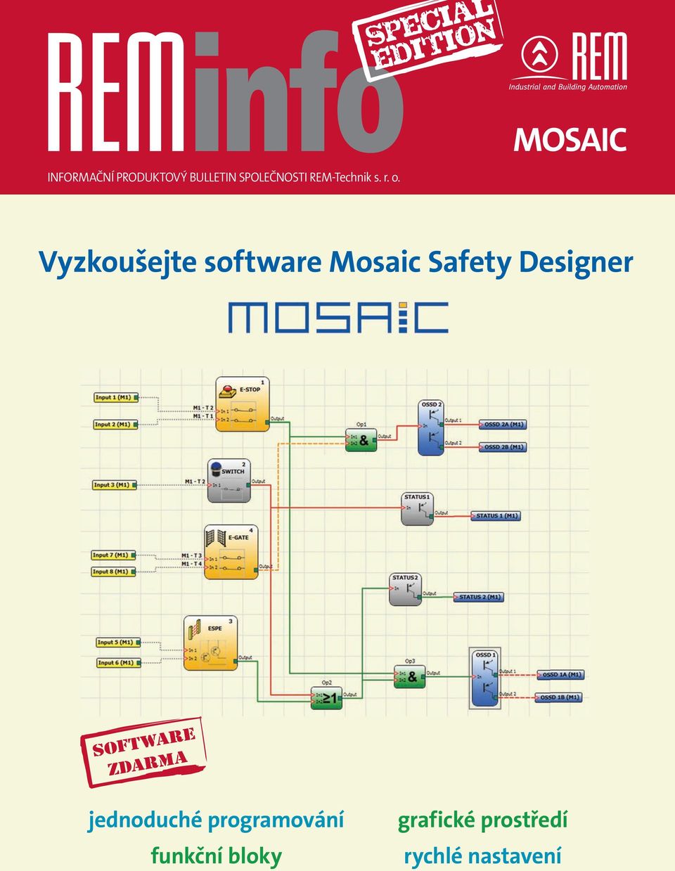 Vyzkoušejte software Mosaic Safety Designer