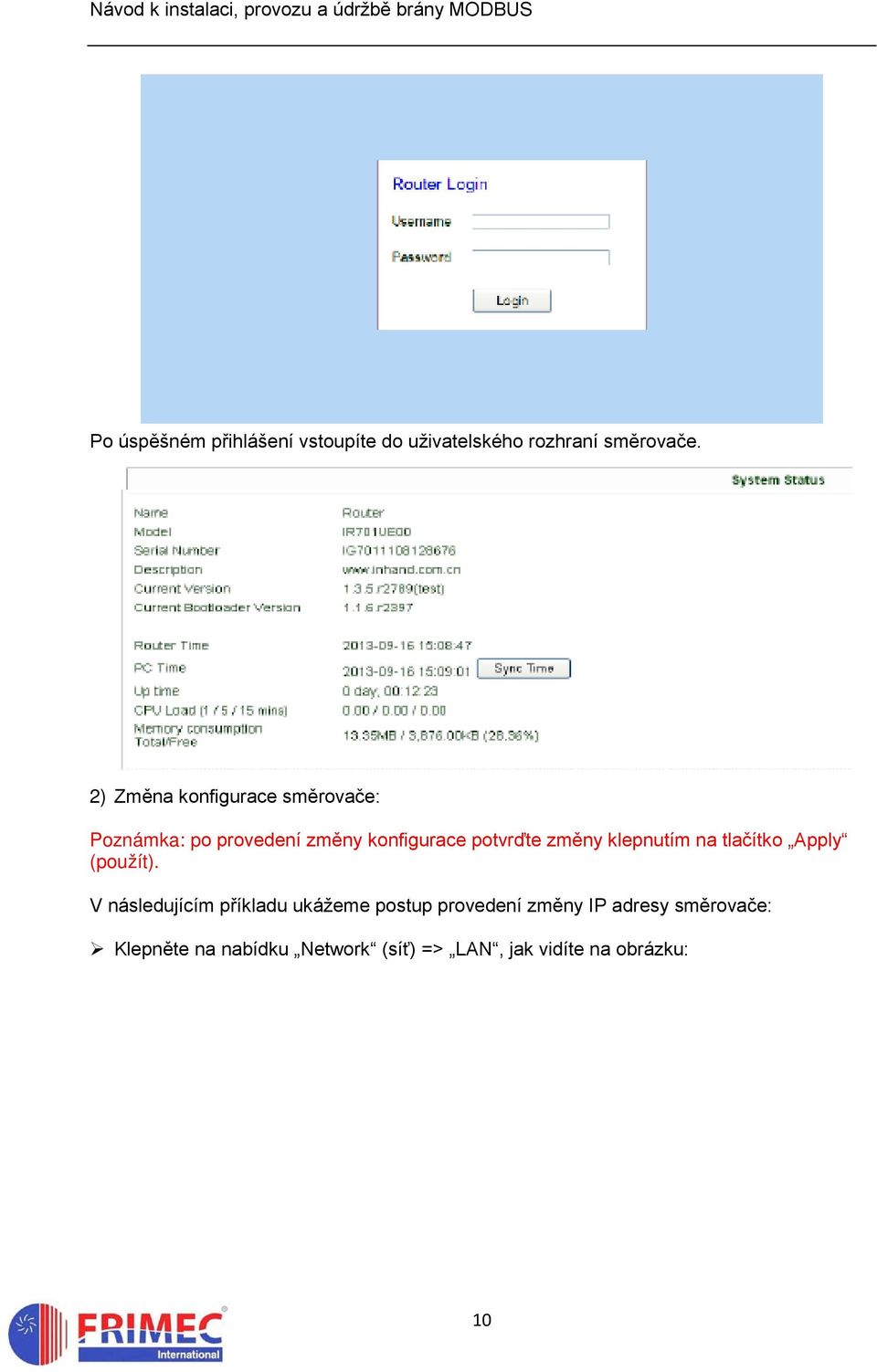 změny klepnutím na tlačítko Apply (použít).