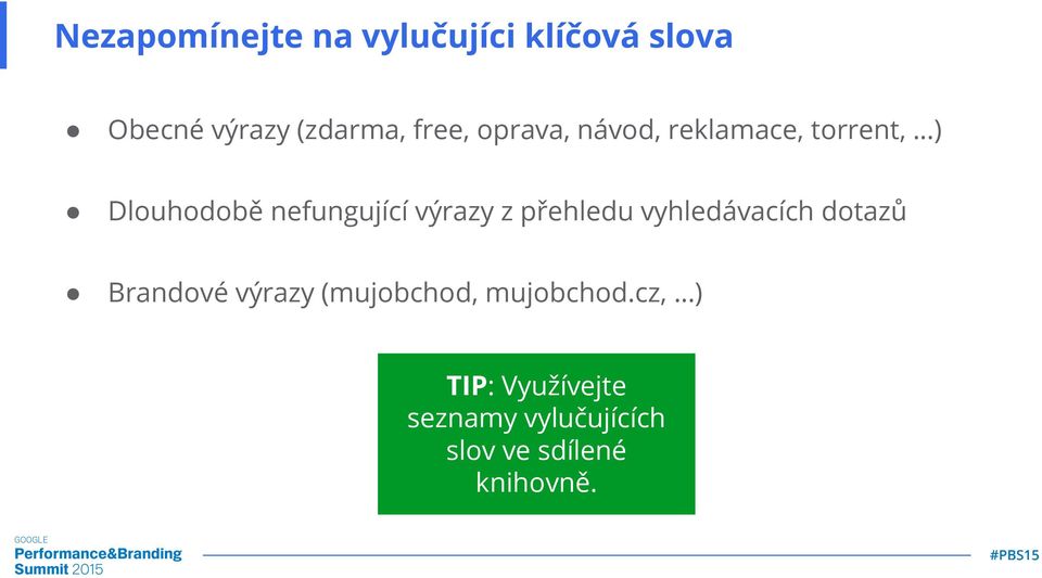 výrazy z přehledu vyhledávacích dotazů Brandové výrazy (mujobchod,