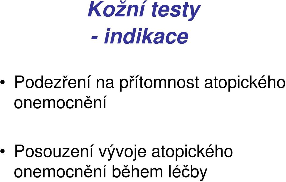atopického onemocnění