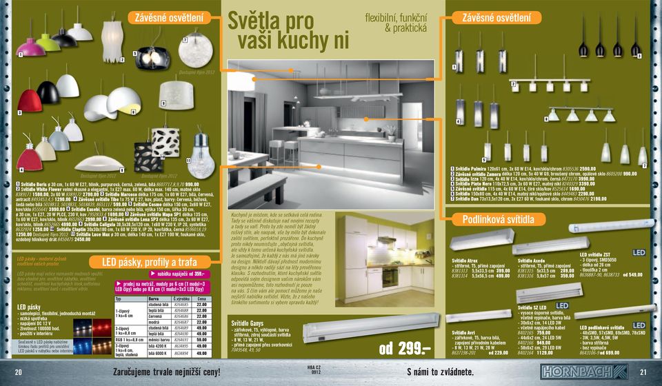 00 Závěsné svítidlo Tibo x W E, kov, plast, barvy: červená, béžová, šedá nebo bílá 0, 0, 0,.00 Svítidlo Cosmo délka 0 cm, x0 W E, kov/sklo 0.